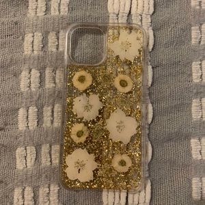 Gold flower iPhone 12 Pro Max case
